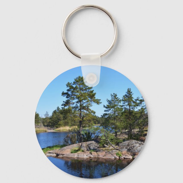 Svenskt landskap nyckelring (Framsida)