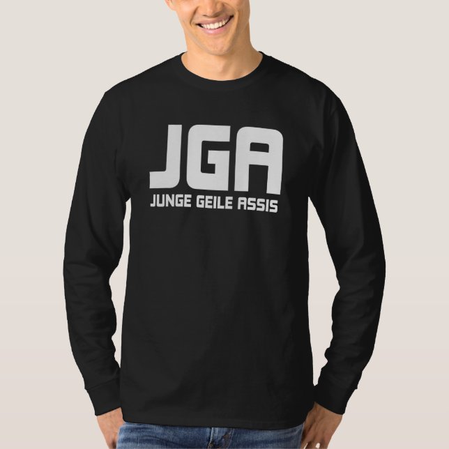 Svenskt möhipp säger JGA kille cool Assis T Shirt (Framsida)