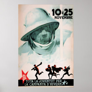 Svenskt propagandaffisch för inbördeskriget JSU Vi Poster