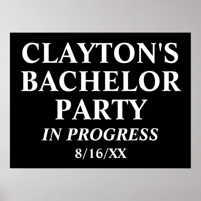 Svenskt Sällskapspojkparty Pågående Affisch (Framsidan)