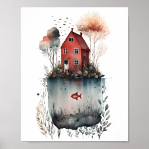 Svenskt Stugaffisch Poster