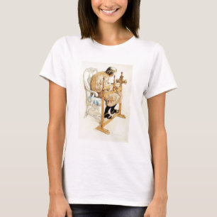 Svenskt väva för flicka t shirt