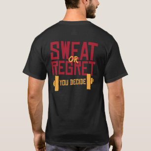 Svep eller ångra att du bestämmer motiv. t shirt