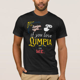 Svep-Höger för Lumpia Kärlek T Shirt