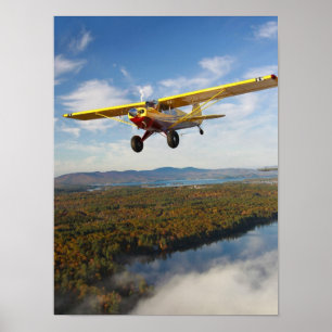 Svep som är husky över Maine sjön Poster
