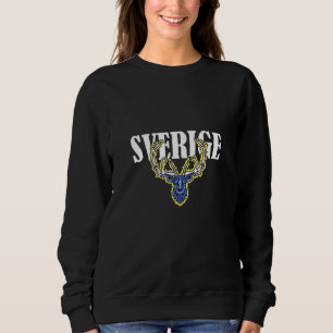 Sverige Älg Sverige Flagga Land Älg Svenskt Nordis T Shirt