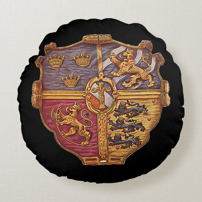 Sverige Ancient Jacka av Arm Rund Kudde (Framsidan)