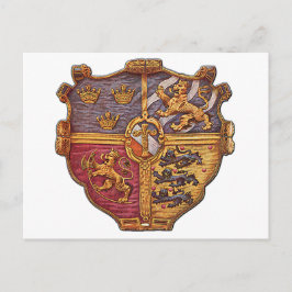 Sverige Ancient Jacka av Arm Vykort