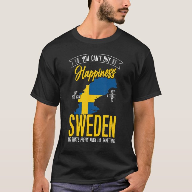 Sverige är snabbfras svensk Flagga Sverige T Shirt (Framsida)