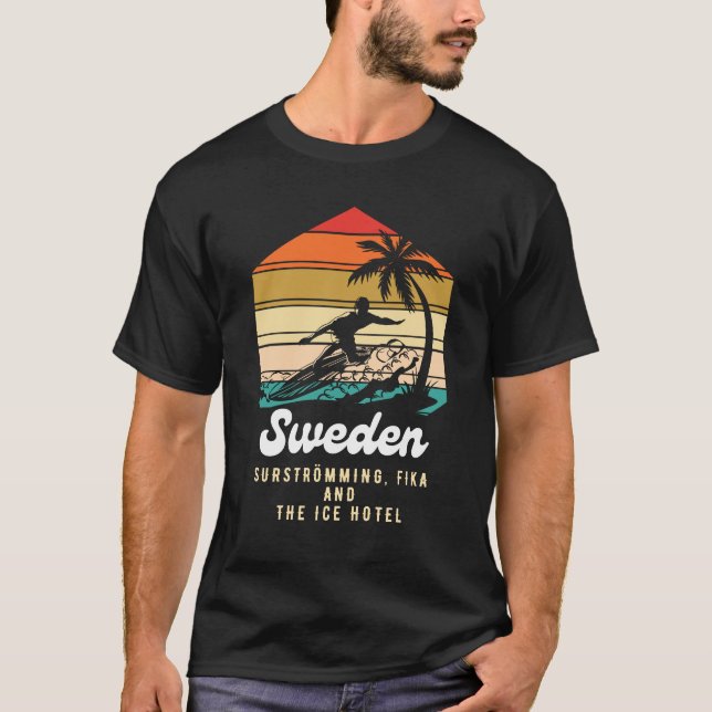 Sverige av fika ishotell t shirt (Framsida)