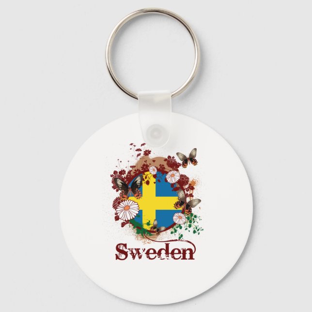 Sverige av fjäril nyckelring (Framsida)