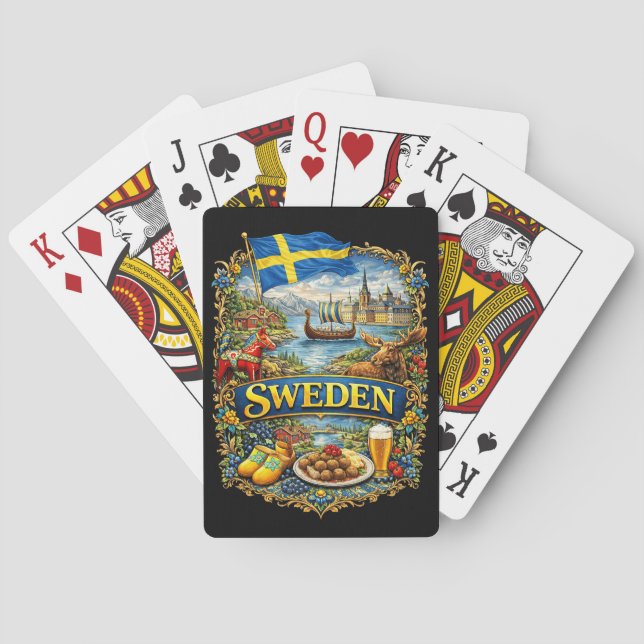 Sverige Casinokort (Baksidan)