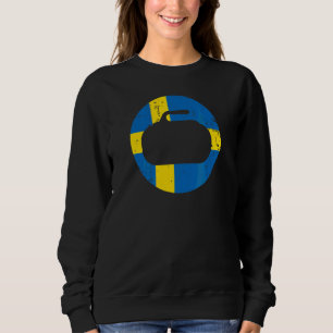 Sverige Curling Flagga Stone Sport Curler Skip Tea T Shirt