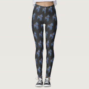 Sverige Dala Horse Dalecarlian Svenska Leggings
