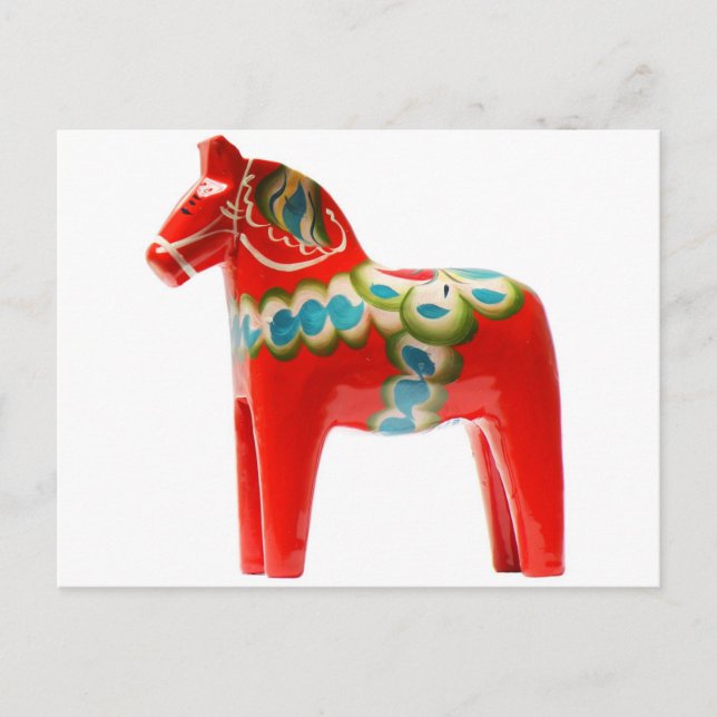 Sverige Dala Horse Vykort (Framsida)