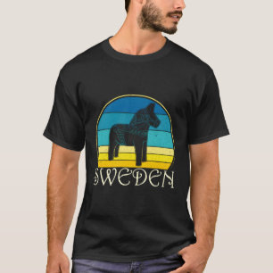 Sverige Dalecarlian Horse Scandinavian Swedish Nat T Shirt