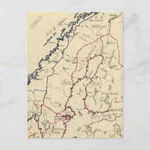 Sverige, Danmark, Norge 2 Vykort
