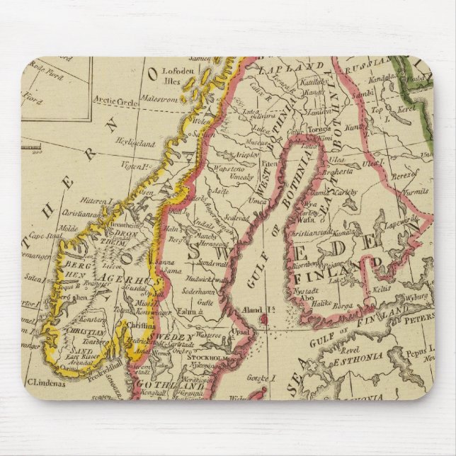 Sverige, Danmark, Norge, Finland, Island Musmatta (Framsidan)