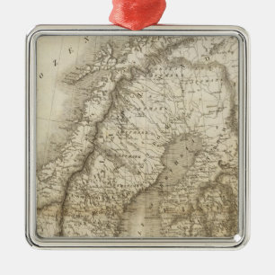 Sverige Danmark, norge Julgransprydnad Metall