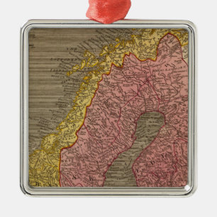 Sverige Danmark, norge Julgransprydnad Metall