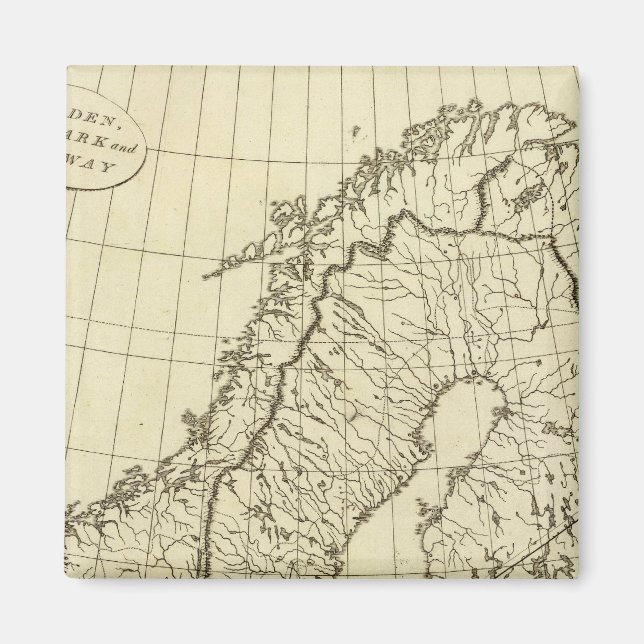 Sverige, Danmark, Norge Magnet (Framsidan)