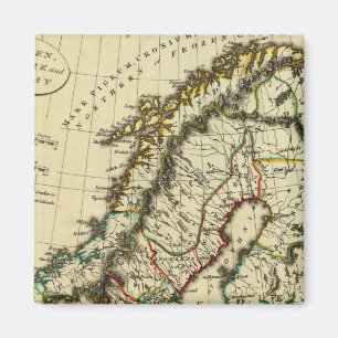 Sverige, Danmark, Norge med avgränsningar Magnet