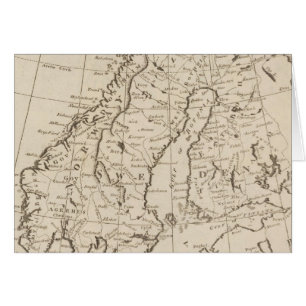 Sverige, Danmark, Norge och Finland 3 Hälsningskort