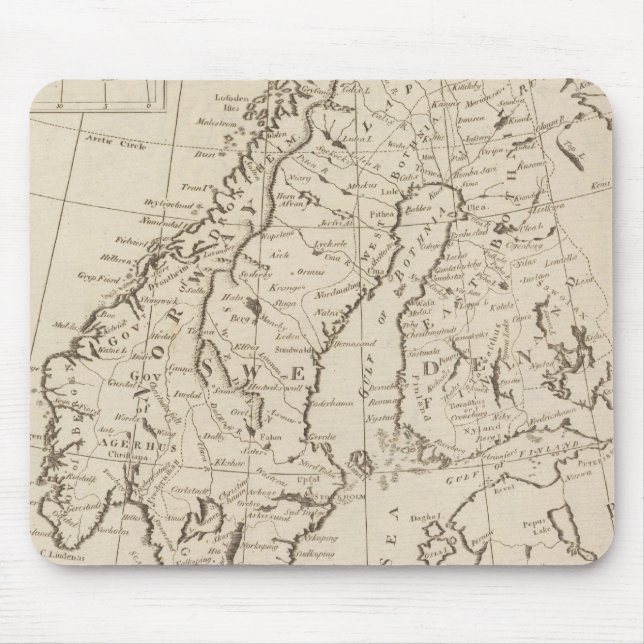 Sverige, Danmark, Norge och Finland 3 Musmatta (Framsidan)
