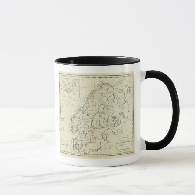 Sverige, Danmark, Norge och Finland Mugg (Höger)