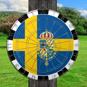 Sverige Dartboard, speltavla, svensk Flagga Darttavla