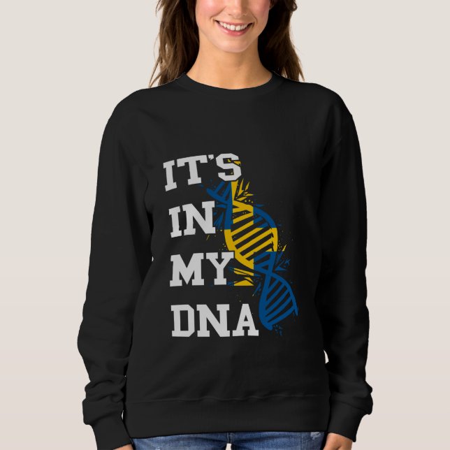 Sverige Det är i mitt DNA svenska rötter svenska P T Shirt (Framsida)