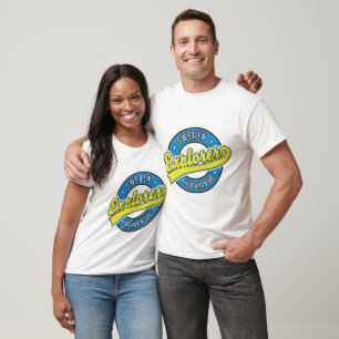 Sverige Explorer into Adventure logotyp. T Shirt