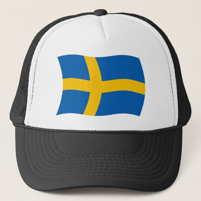 Sverige Flagg Hatt Keps (Framsida)