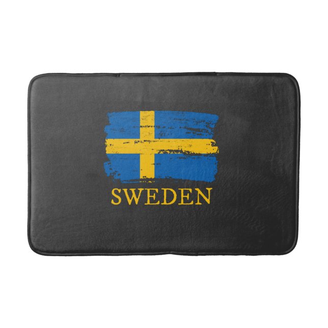 Sverige Flagga Badrumsmatta (Framsidan)