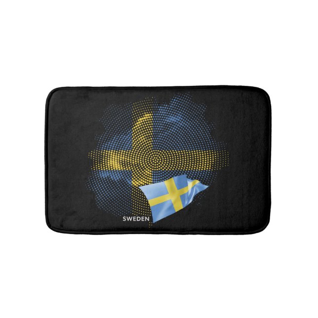 Sverige flagga badrumsmatta (Framsidan)
