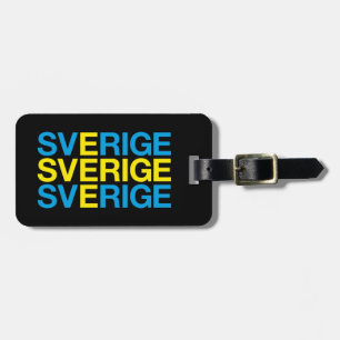 SVERIGE Flagga Bagagebricka