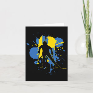 Sverige Flagga Biathlonist - Svensk Skidskytte  Kort