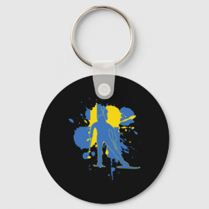 Sverige Flagga Biathlonist - Svenska Biathlon 1 Nyckelring