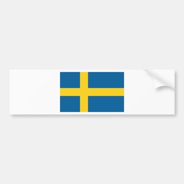 Sverige flagga bildekal (Framsidan)
