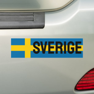 Sverige Flagga Bildekal