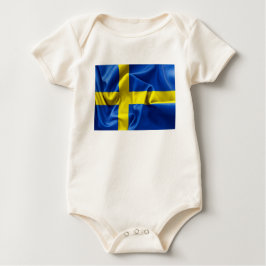 Sverige Flagga Bodykostym T Shirt