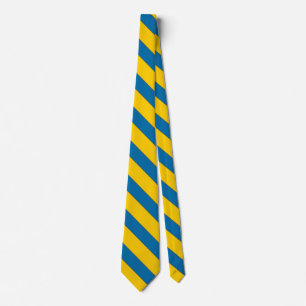 Sverige Flagga Färg Elegant Slips