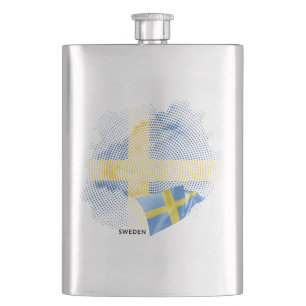 Sverige flagga fickplunta