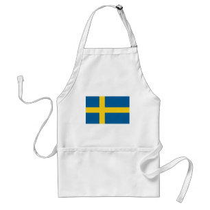 sverige flagga förkläde