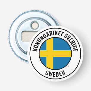 Sverige Flagga Gorgous Patriotic Flaska-öppnare Flasköppnare