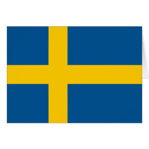 Sverige Flagga Hälsningskort