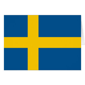 Sverige Flagga Hälsningskort