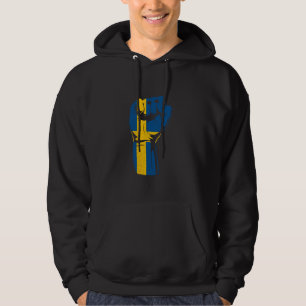 Sverige Flagga Handfist Sveriges Pride Sverige sve Hoodie