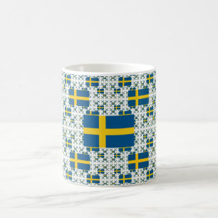 SVERIGE FLAGGA i MÅNGA LAGRAR Kaffemugg
