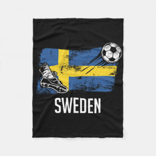 Sverige Flagga Jersey Svenska Fotbollslag Svenska Fleecefilt